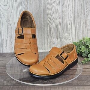 Footprints by Birkenstock Women's Leather Fisherman Sandals Brown EU 38 US 7